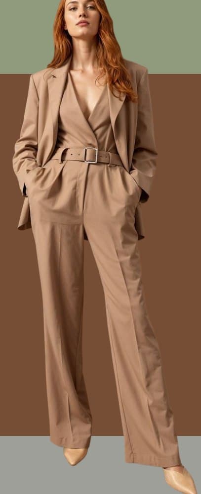 Tailored Camel Suit
